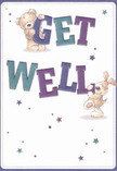 With a radiant, cheerful design, this get well card glows with playful optimism-its warmth capturing the friendly heart of Thamesmead's neighbourhoods. Two adorable figures, a teddy bear and a puppy, seem to leap from the creamy white page, each joyfully balancing the oversized, hand-painted letters of 'Get Well.' Indigo and teal text presents a lively pop of colour, reminiscent of vibrant blooms seen at the Thamesmead Sunday Market. Scattered stars in blues and purples add a whimsical, magical touch, casting an encouraging light across the gentle scene. Each character's fur is so invitingly textured that one is almost transported to the comfort of a friend's caring embrace. The entire design radiates sincerity and hope, crafting not just a message but an emotional oasis-a perfect companion to a thoughtfully arranged bouquet delivered anywhere in Thamesmead during a time of recovery. In every stroke and star, the card carries a florist's signature intention: to nurture resilience and lift the spirits of every cherished recipient.